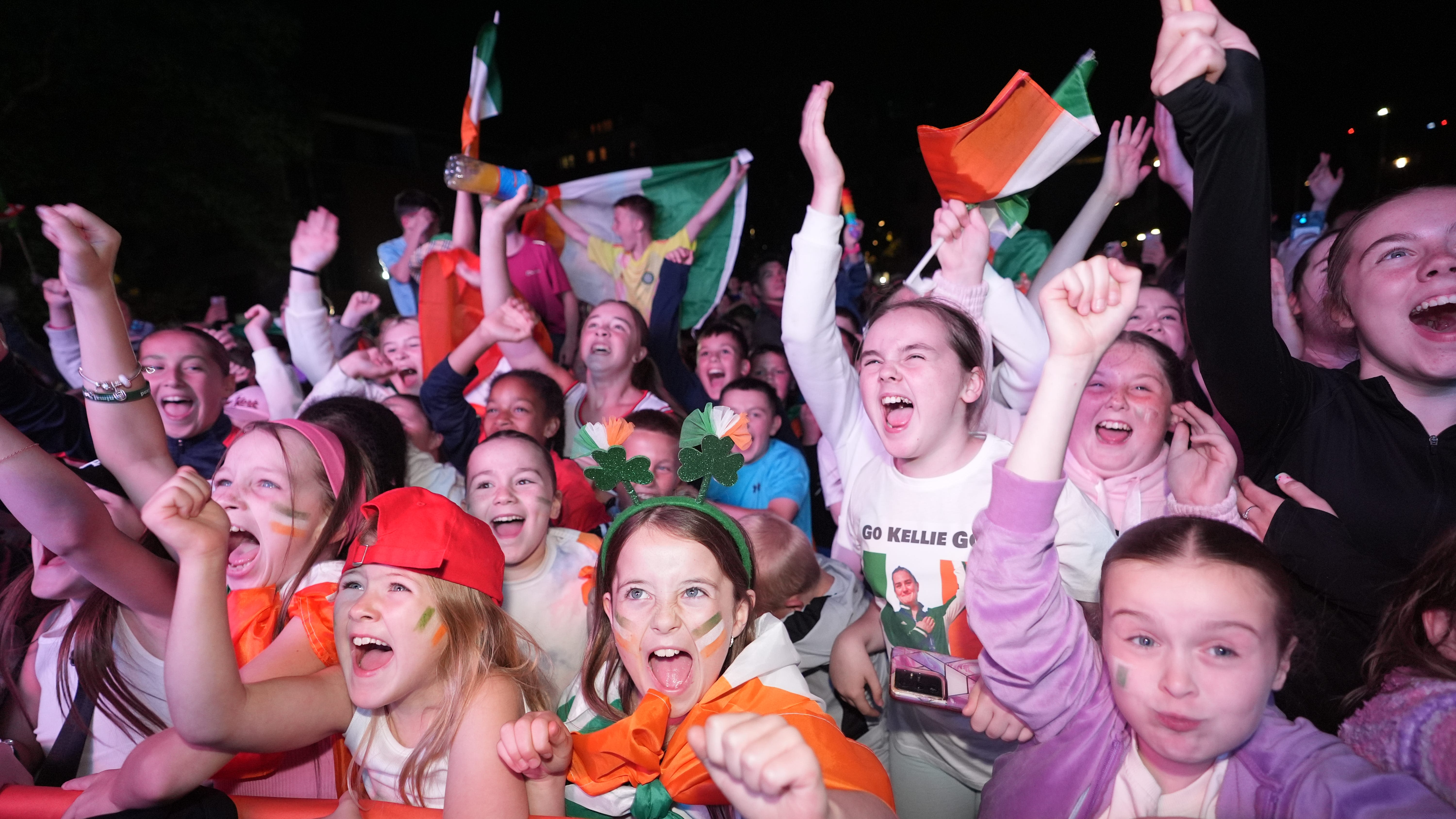 Dublin park erupts with pride as local hero Kellie Harrington wins boxing gold