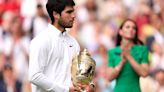 Kate presents Carlos Alcaraz with his first Wimbledon championship trophy