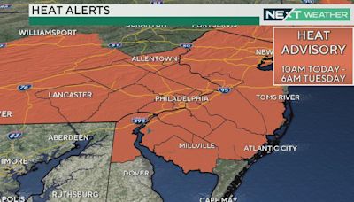 Philadelphia under heat advisory Sunday, another heat wave this week