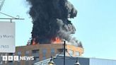 Staines: Huge plume of smoke as fire engulfs tower block