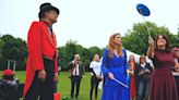 Princess Beatrice and Princess Eugenie Join the Fun and Games at a Jubilee Lunch Party
