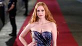 Jessica Chastain Shimmers in Blue Sequins for “Memory ”Premiere at San Sebastián Film Festival