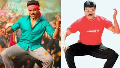 Game Changer song Raa Macha Macha: Ram Charan recreates Chiranjeevi's famous veena step. Watch