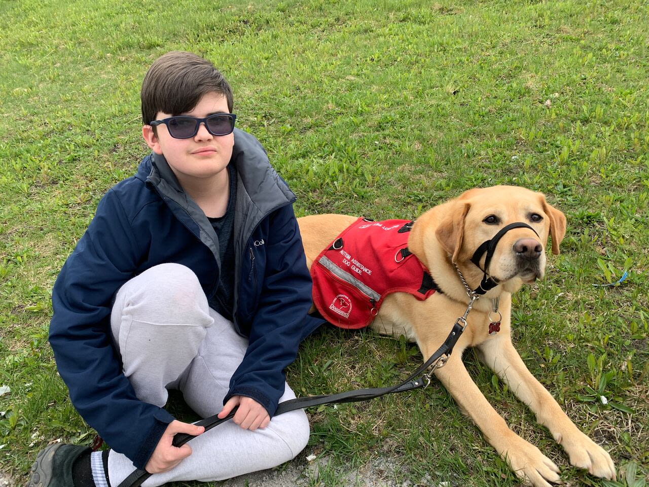 A dog guide changed this boy's life. He's walking the walk to help others get one, too