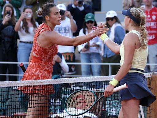 La joven Andreeva sorprende a Sabalenka en cuartos de Roland Garros