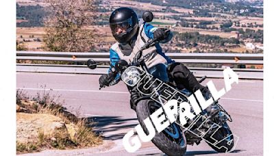 Royal Enfield teases Guerilla 450 tyre burnout ahead of debut in Spain on July 17