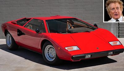 A Lamborghini Countach Once Owned By Rod Stewart Is up for Auction