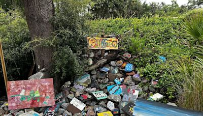 Rock pile or work of art? Bluffton wrestles with overflowing artistic installation