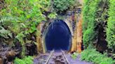 The incredible 400m abandoned railway tunnel that glows in the dark