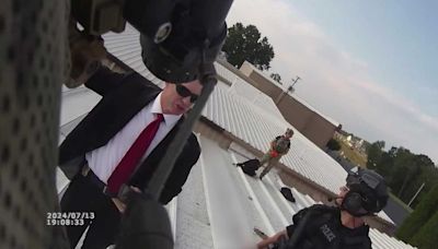 Body cam video shows Secret Service response on roof after shots rang out at Trump rally