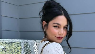 Vanessa Hudgens reps her boho style in maternity looks with white crochet