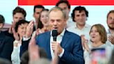 Polish opposition leader Tusk declares win after exit poll shows ruling conservatives lose majority