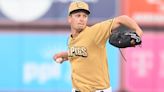 Mick Abel battling to find balance on the mound for the IronPigs