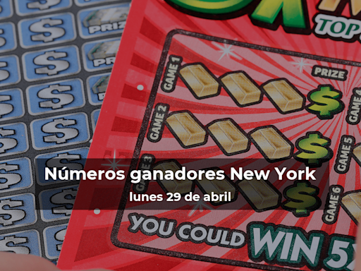 Lotería de Nueva York en vivo: resultados y ganadores del lunes 29 de abril de 2024 - El Diario NY