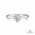 SOPHIA 蘇菲亞珠寶 - 薔薇 30分 GIA D/SI2 18K金 鑽石戒指