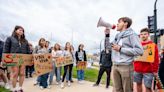 Shorewood High School students march to University of Wisconsin-Milwaukee encampment as student movement grows