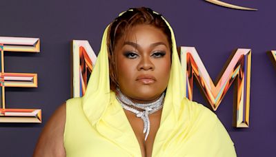 Da'Vine Joy Randolph Wears a Hooded, Highlighter-Yellow Gown to the 2024 Emmys Red Carpet