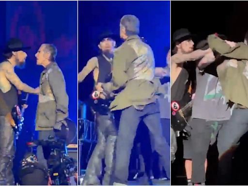 Jane’s Addiction gig ends in chaos after singer Perry Farrell throws punch at guitarist Dave Navarro