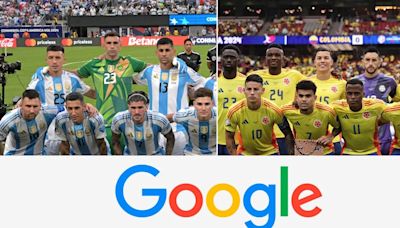 Colombia vs Argentina: Quién es el ganador de la Copa América 2024 según Google