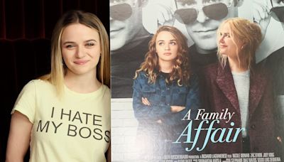 Joey King wears 'I hate my boss' T-shirt at A Family Affair screening