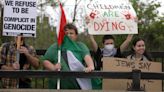 House Speaker Mike Johnson joins Mariannette Miller-Meeks in Iowa City amid Gaza protests