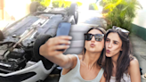 Para el recuerdo: mujeres se toman selfie tras chocar en Morelos