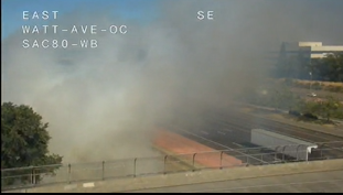 Vegetation fire that burned along I-80 near Watt Avenue in Sacramento is out