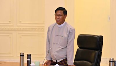 Myanmar’s figurehead vice president, a rare holdover from Suu Kyi's civilian government, steps down