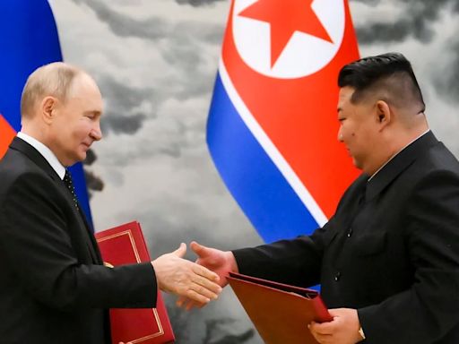 Estados Unidos, Japón y Corea del Sur condenaron el pacto militar entre Putin y Kim Jong-un