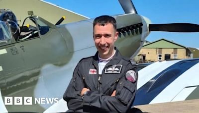 Memorial flight Spitfire pilot died from head and neck injuries