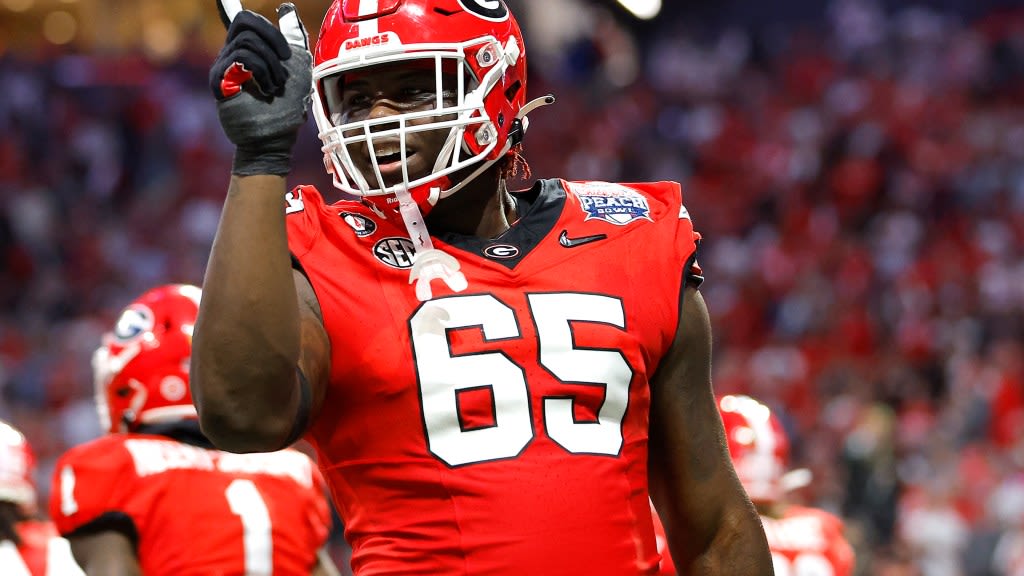 Georgia offensive tackle Amarius Mims NFL draft odds