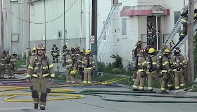 Injured firefighter in recovery after falling almost 30 feet during vacant factory fire