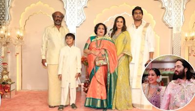 Anant-Radhika Wedding: Veteran Actor Rajinikanth Arrives With His Family In Style: Check PIC