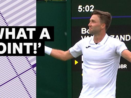 Wimbledon: Liam Broady's 'sensational' shot against van de Zandschulp