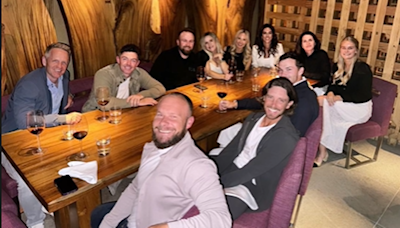 Rory McIlroy and wife Erica pictured out for dinner with Ryder Cup teammates