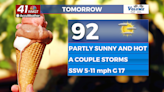 Scattered storms likely this evening/tonight, hotter tomorrow - 41NBC News | WMGT-DT