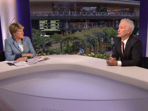 John McEnroe and Clare Balding clash on BBC over Novak Djokovic's Wimbledon rant