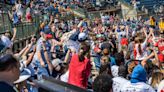 Students Fill The Stands At Education Day For the Rome Emperors