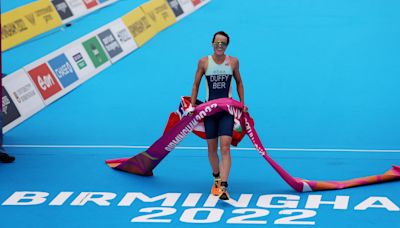 Defending triathlon champion Flora Duffy in race against time