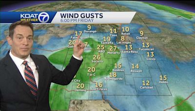 Bracing for another strong wind event tonight with a high wind watch for Albuquerque