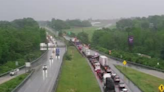 Massive traffic backlog due to crash on Interstate 81