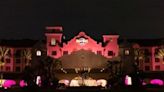 Orlando Hard Rock Hotel lights up pink in honor of Breast Cancer Awareness Month