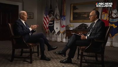 Biden snaps repeatedly at NBC's Lester Holt in sit-down