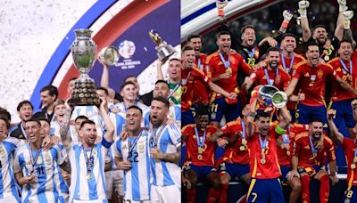 Argentina y España, reafirman dominio en Copa América y Eurocopa