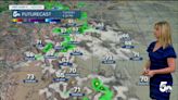 60s and 70s on Tuesday with spotty afternoon rain showers in southern Colorado