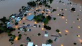 Moment bridge is wiped out in 'apocalyptic' Brazil floods killing 32