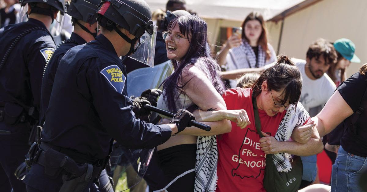 Indiana University wrong to use force in clearing protest encampment