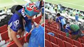 Japanese fans go viral for cleaning up everyone's mess at the World Cup — again