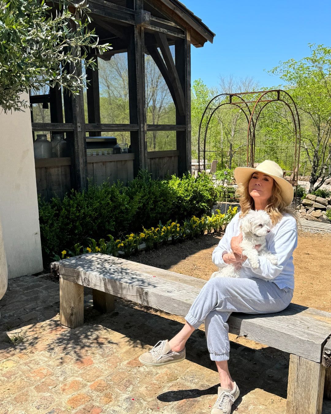 Kathie Lee Gifford Goes Comfy and Casual in Latest Photos Snapped in Stunning Garden
