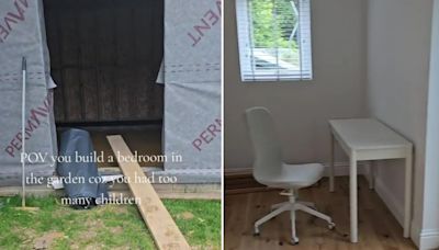 Mum-of-9 builds garden annexe for her daughter & even avoids extra council tax